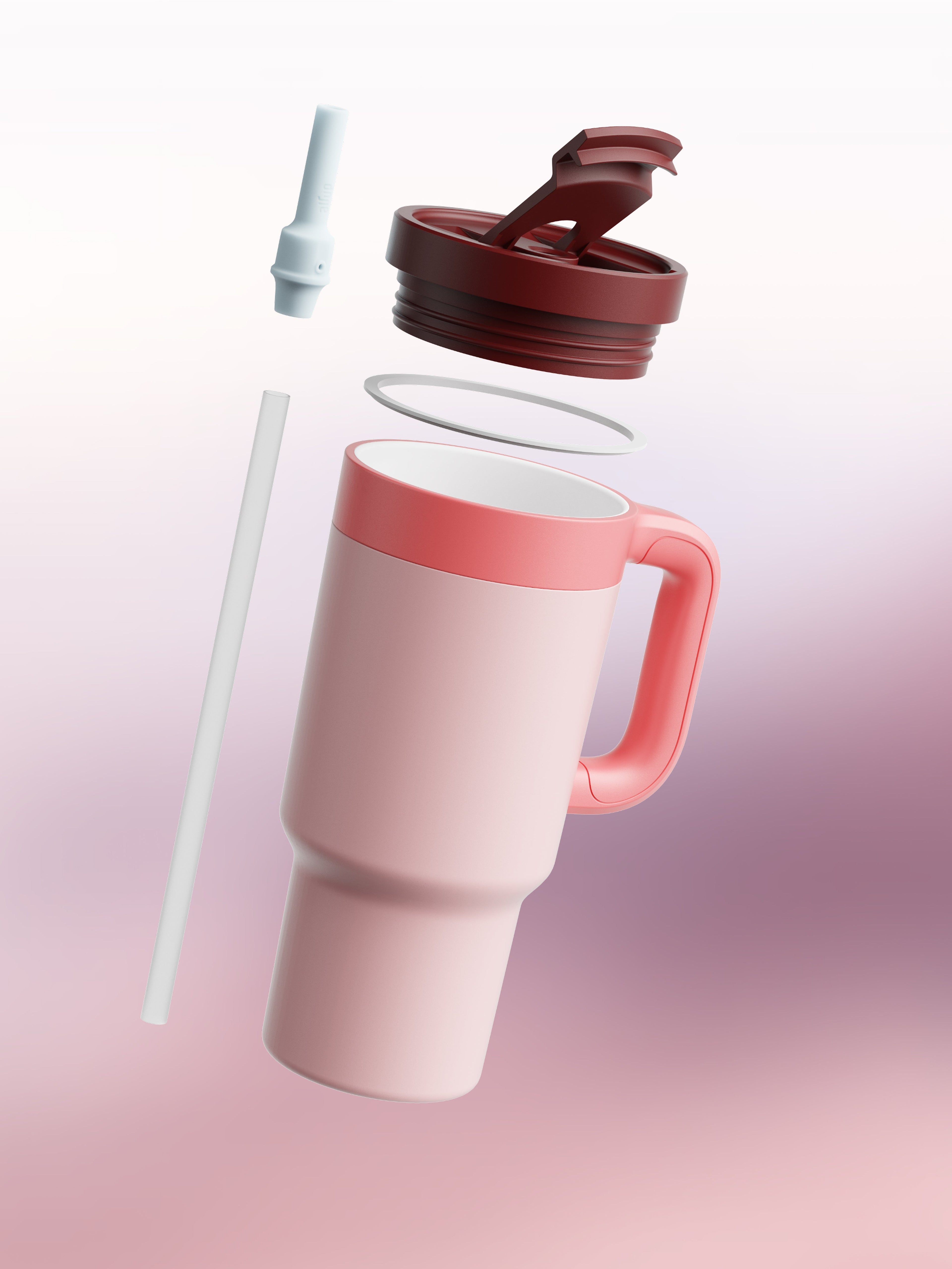 PDP - Tumbler with Handle 890 ml - Coral Pink - 150000232 - Card 5