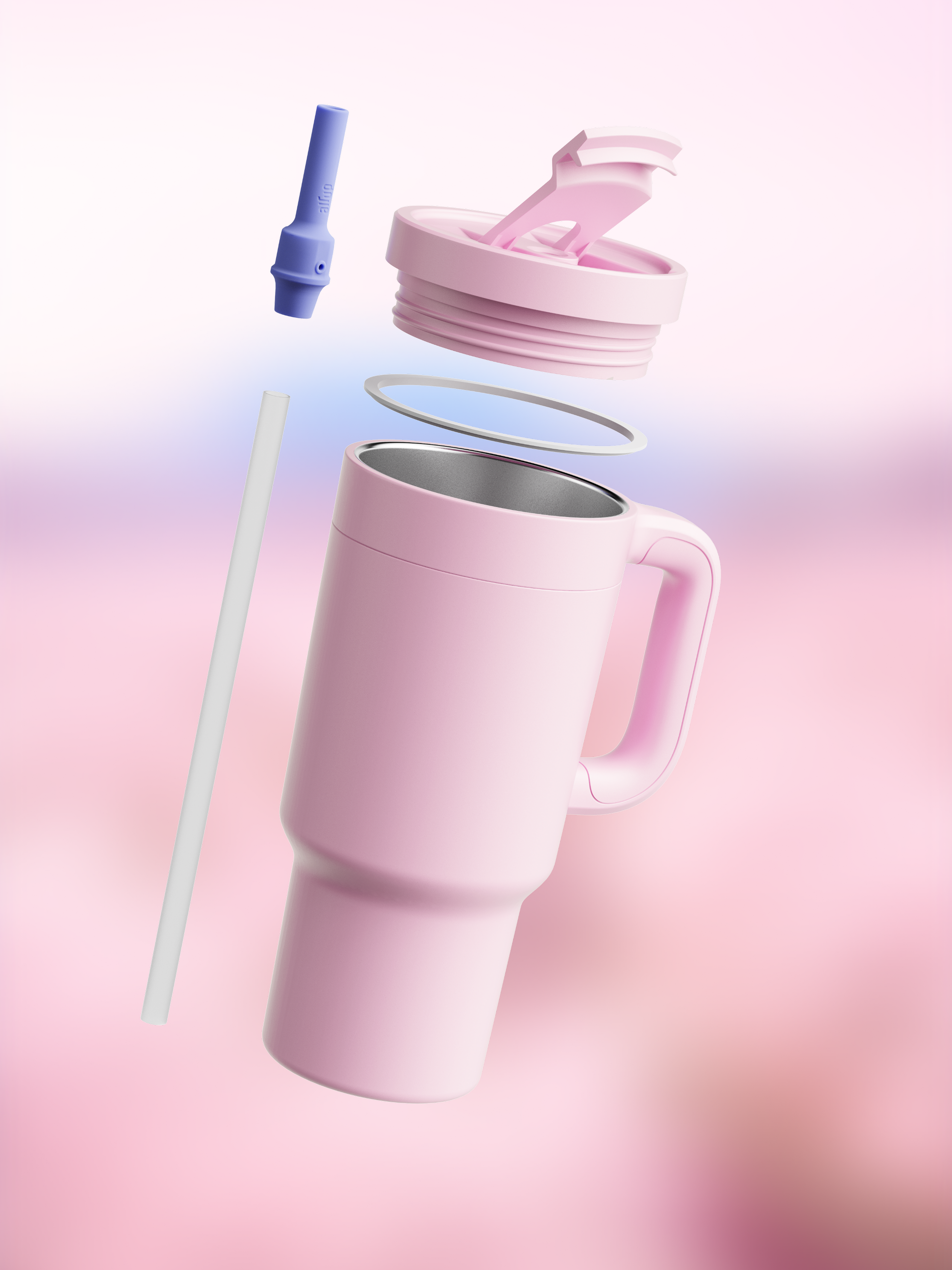 Product - air up® Tumbler with Handle 1200ml - Pink Indigo - 150000350