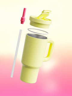 Bottle - Tumbler with handle 890ml - Buttercup-Pink - 150000319